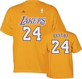Men`s Los Angeles Lakers #24 Kobe Bryant Name and Number Tee