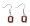 Ohio State Buckeyes Glitter Sparkle Dangle Logo Earring Set Charm Gift Image #1