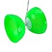 Chinese Yo-Yos Diabolo Green Toy Juggling Spinning +Hand Stick