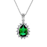Tori's Faux Emerald Pear Cut Pendant
