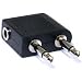 Aircraft / Airplane / Airline Headphone Adaptor - Twin 3.5mm