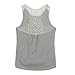 Creazy Custom High Quality Women Summer Lace Vest Top Short Sleeve Blouse Casual Tank Tops T-Shirt (XL)