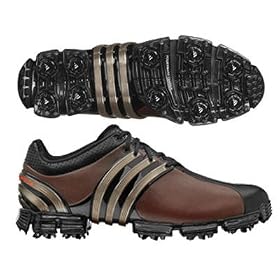 adidas Tour 360 3.0 Golf Shoe (Brown Black Lava Metallic) by adidas