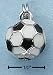 .925 Sterling Silver Enamel 3-D Soccer Ball Charm by SilverChicks