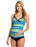 Ripe Maternity Womens Maternity Oasis Stripe Nursing Tankini