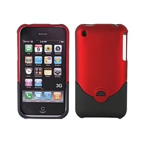 Hama - Coque rigide pour iPhone 3G / 3Gs - Noir / Rouge