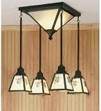 21Sq Pine Cone Semi-Flush