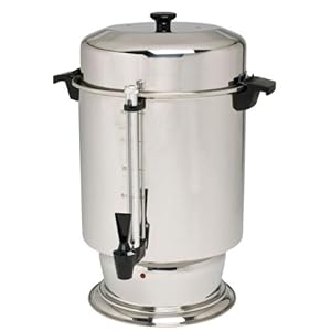 Coffee Urn 110 Cup Polished Stainless