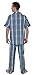 Beverly Rock Men's Printed Woven Short Sleeve Long Leg Pajama Set