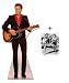 *FAN PACK* - ELVIS IN RED SHIRT WITH GUITAR - LIFESIZE CARDBOARD STAND-IN (CUTOUT / STANDEE / STANDUP) - INCLUDES 8X10" (25X20CM) STAR PHOTO - FAN PACK #143_s-1