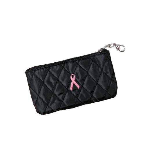 Cathys Concepts Breast Cancer Quilted Coin Purse with ID Holder