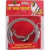 Pet Supplies : Cider Mill Heavy Duty Tie Out For Pets Up To 100 lbs 10'