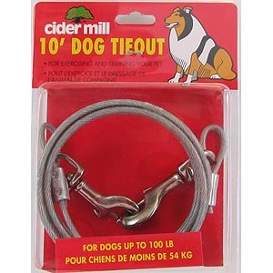 Childrens Toyshop  Pet Supplies : Cider Mill Heavy Duty Tie Out For Pets Up To 100 lbs 10'