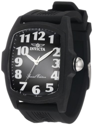 Invicta Men's 0434 II Collection Carbon Fiber Case Rubber Strap Watch