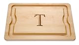 JK Adams 20-by-14-Inch Monogrammed Cutting Board, T
