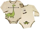 Sozo Long Sleeve Bodysuit - Dino, 12 to 18 Months