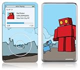 iPod Video GelaSkin Red Robot Leaving The City by ExplodingDog - Designer Adhesive Case Skin