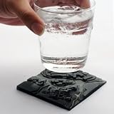 KM004-Black: Flowing City Coaster (Black)