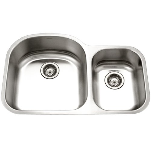 Houzer STC-2200SR-1 Easton 32-1/2-by-20-11/16-Inch 70/30 Double Bowl Stainless Steel Kitchen Sink