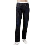 Evisu ecru logo denim jeans