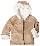 Angel Dear Unisex-baby Infant Faux Suede Hooded Jacket with Fuzzy Lining