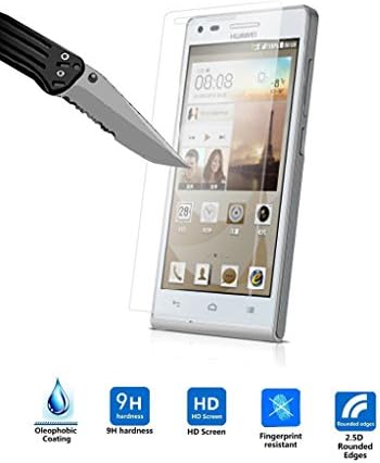 Visotre Huawei Ascend G6 Tempered Glass Film High Definition 9H-Hardness Screen Protector Film for Huawei Ascend G6