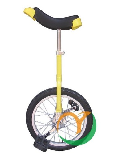 1pcs/lot Size:20 inch steel wheels unicycle one wheel bike Suitable height 1.45-1.75m(yellow)