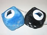 CAROLINA PANTHERS Team Logo Pair of FUZZY DICE