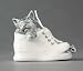 Miniature Porcelain Animals Gray Tabby In White Shoe With Mouse #416