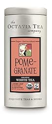Octavia Tea Pomegranate (Organic White Tea, Fair Trade Hibiscus) Loose Leaf Tea, 1.63-Ounce Tins (Pack of 2)