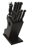 TB - 420470 - Bloc Couteaux de cuisine 8 Pièces- Manche Abs Noir - Inox 13% trempé