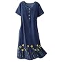 Denim Sunflower Dress
