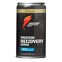 Gatorade Performance Series Protein Recovery Shake, Vanilla, 11-Ounce Cans (Pack of 6)