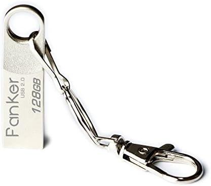 FANKER 128g Heat Waterproof Metal Pendrive USB Flash Drive Pen Drive 128gbusb 2.0 with key Ring