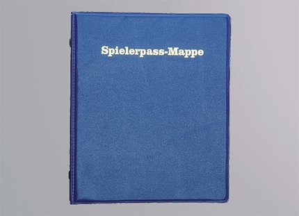 Spielerpass Mappe, farblich sortiert, PVC, incl. 15 Huellen