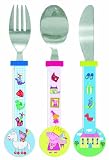 from Peppa Pig Spearmark Housewares Peppa Pig Princess Cutlery - Knife Fork Spoon Round End (Model 92994)