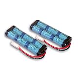 Two Tenergy 7.2V 3800mAh Flat NiMH High Power (38A Drain Rate) Battery Packs for RC Cars... by Tenergy