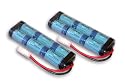 Two Tenergy 7.2V 3800mAh Flat NiMH High Power (38A Drain Rate) Battery Packs for RC Cars and Sumo Robots