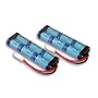 Two Tenergy 7.2V 3800mAh Flat NiMH High Power (38A Drain Rate) Battery Packs for RC Cars and Sumo Robots