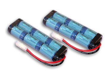 41j8I3mHddL Two Tenergy 7.2V 3800mAh Flat NiMH High Power (38A Drain Rate) Battery Packs for RC Cars and Sumo Robots