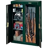 Stack - On 16 Gun Double Door Security Cabinet Hunter Green