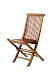 Java Teak Hardwood Outdoor Patio Folding Chair