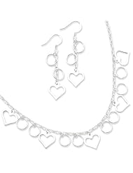 Sterling Silver Necklace And Earrings Set