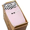 Pink, Black & White Funky Zebra Changing Pad Cover by JoJo Designs