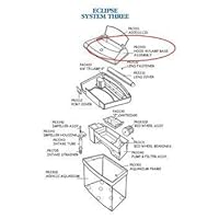 Marineland AMLPR3310 Aquarium Hood with Lamp Base Replacement Assembly for Eclipse Power Filter System Model 3