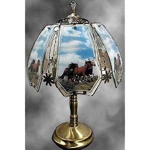 Horses on the Range Touch Lamp ET-HO6 Select Base Finish: Antique Brass
