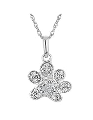 ASPCA(R) Tender Voices(R) Diamond Paw Print Pendant 1/15ctw