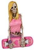 Skater Girl - Collectible Skeleton Statue Figurine Skull Skateboard