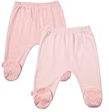 Kushies Everyday Layette 2 Pack Footed Pant