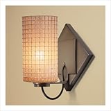 Sierra One Light Wall Sconce with Amber Glass Shade Sierra One Light Wall Sconce with Amber Glass Shade